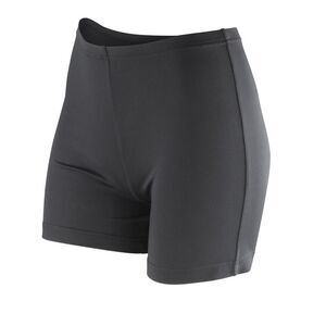 Spiro Womens/Ladies Impact Softex Quick Dry Shorts / Black